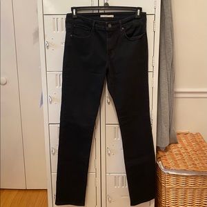 Levi’s 712 Black Slim Jeans